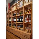 Shop Furniture Grocery Store Displays Wood Gondola Shelving Flooring Adjustable for sale
