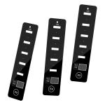 Custom Frosted Acrylic Screen Print Overlay Control Panel for sale