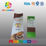 12oz White Side Gusset Coffee Packaging Bag With Valve / Custom Printing