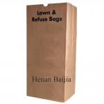 Heavy Duty Lawn And Leaf Large 25kg Garden Waste Lawn Paper Bags for sale