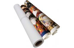 China 1.6m 3m 2m Wide Stretching Inkjet Canvas Roll For Printing 130gsm supplier