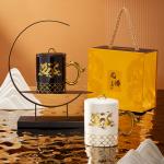 Custom Ceramic Mug Gold Handle Mug With Dragon Pattern for sale