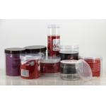 Promotional Food Packaging Clear plastic pet Jars witn PE cap 100mm