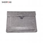 Waterproof Zippered Leather Portfolio for sale