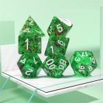 Sprite green crystal Resin Boarding Dice Set  dnd dice for sale