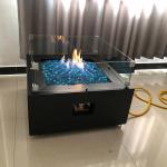 1.6ft Fire Pit Rectangular Fire Table With Propane Tank Inside 40000 BTU for sale