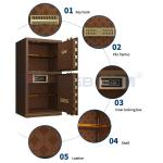 Double Door Electronic Lock Office Safe Box Dual Alarm YB/N7-120D for sale