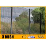Hot Dip Galvanized Anti Climb Mesh Fence 6000mm Height For High Security Prison Field for sale