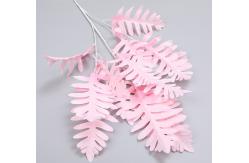 China Artificial Big Cypress Leaf Branch 92cm Length Plastic Fabric Wedding Background supplier
