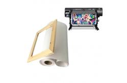 China Aqueous Inkjet Polyester Canvas Rolls Matte For Large Format Printing supplier