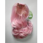 Pink Wigs Ponytails Hair Pieces Curly 24 Inches , Fake Hair Pieces For Women for sale