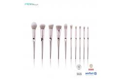 China Recyclable Synthetic Plastic Makeup Brushes Eco Friendly 10 Pieces BSCI supplier