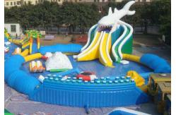 China Inflatable water park / inflatable pool park air tight pvc tarpaulin supplier