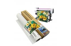 China Printable Waterproof 220gsm Polyester Canvas Rolls For Giclee Art Printing supplier