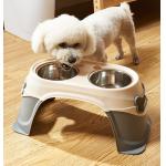 Elevated Height Adjustable Raised Stainless Steel Dog Food Dish And Pet Water Bowls for sale