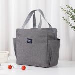 Cationic Custom Insulated Lunch Bags Double Layer Leak Proof Lunch Bag