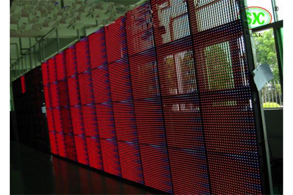 High resolution plaza PH10 LED video curtain With 16dots*16dots Resolution