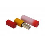Petal Shape Pink Magnetic 3.5g Aluminum Lip Balm Tubes for sale