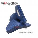 76mm 89mm 114mm 3 4 Wing Step Drag Bits For Soft Drilling for sale