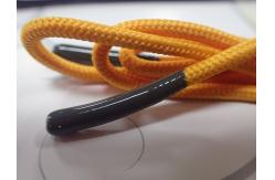 China Fashionable Non Elastic Cord With Shiny Silicone Endings Environmentally Friendly supplier