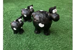China Handmade Ceramic Pottery Sheep Garden Ornaments In Different Sizes supplier