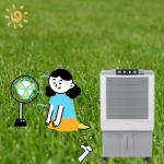 Portable Mobile Air Cooler With Optional Auxiliary Cooling Booster Expandable Tank Capacity