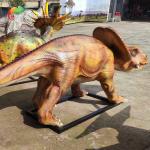 Resin Protoceratops Large Fiberglass Animal Statues Dinosaur Smooth Surface