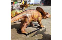 China Resin Protoceratops Large Fiberglass Animal Statues Dinosaur Smooth Surface supplier