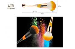 China White Synthetic 9 In1 15.5CM Full Makeup Brush Set supplier