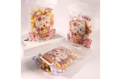 China Hard Candy Transparent Opp Header Bag Recyclable Cellophane Bags For Food Packaging supplier