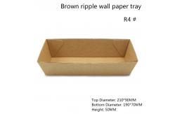 China Flexo Printing Leakage Proof Paper Disposable Serving Tray supplier