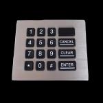 Self Service Equipment Industrial Numeric Keypad Flush Mount Backlit for sale