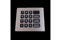 China Self Service Equipment Industrial Numeric Keypad Flush Mount Backlit supplier