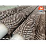 China ASTM A213 T9 Alloy Steel Studded Fin Tube With Alloy / Stainless Steel Studs For Boiler Or Heater factory