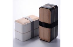 China 2 Layers Leakproof Multi Compartment Lunch Box Containers Bamboo Bento supplier