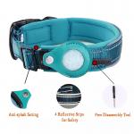 Reflective GPS Polyester Pet Collars Leashes With Customizable Logo