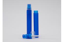 China 5ml 8ml 10ml Frosted Spray Bottle Blue Pen Shape Plastic Perfume Atomizer supplier
