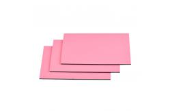 China Pink Practical PVDF Aluminum Composite Panel For Exterior Wall Cladding supplier