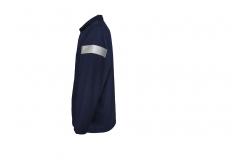 China 240GSM Reflective Work Jacket CVC 60% Cotton 40% Polyester Two Contrast Pockets supplier