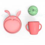 MHC Starter 6-12 Months Rabbit Baby Feeding Set Non Silicone Bpa Free Non Toxic Toys for sale