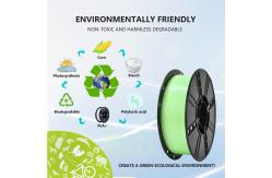 China Professional Toughness Enhanced 3D Printer Filament PLA Plus Transparent Green 1KG supplier