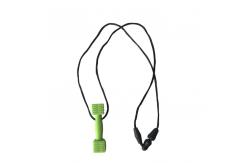 China Hammer Shape Silicone Baby Teether Food Grade Soft Infant Chew Toy With Thread supplier