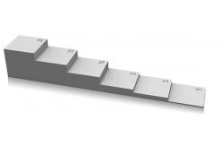 China 5 Steps Inch And Millimeter Step Wedge Reference Block For Ultrasonic Testing supplier