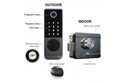 China IP65 TTlock Bluetooth Controlled Door Lock Biometric Finger Print supplier