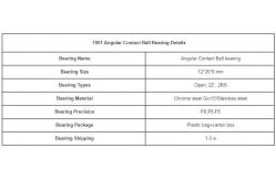 China V3 V4 Angle Contact Ball Bearing 7001 With Single Row / Radial Ball Bearing supplier