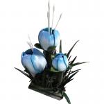 Custom Landing Jewerlry Real Touch Artificial Flowers Exotic Landscaping Plants Colored Decor for sale