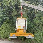 Electric rotation 360 degree Glass Vacuum Lifter For Glass Curtain Wall Installation for sale