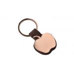 Pantone Rose Gold Key Rings Zinc Alloy Pu Leather Keychain for sale