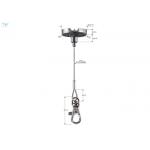 Adjustable Height Wire Suspension Hanging Kit Flexible For 400 X 400 LED Panels for sale