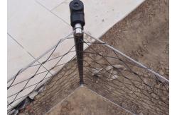 China Stainless Steel Wire Rope Ferrule Mesh Black / Silver Excellent Heat Resistance supplier